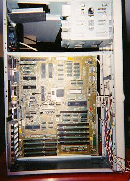 side view: motherboard installed